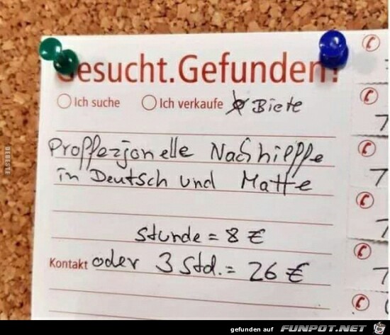 gesucht - gefunden