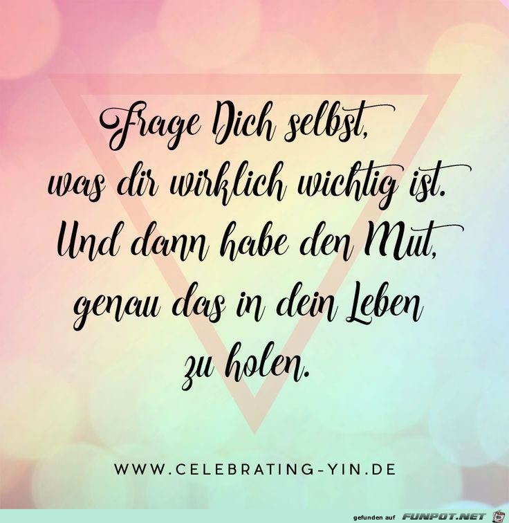 frage dich selbst