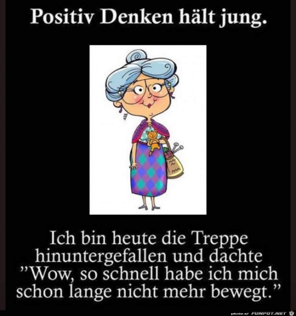 Positiv denken hält jung Positiv denken hält jung