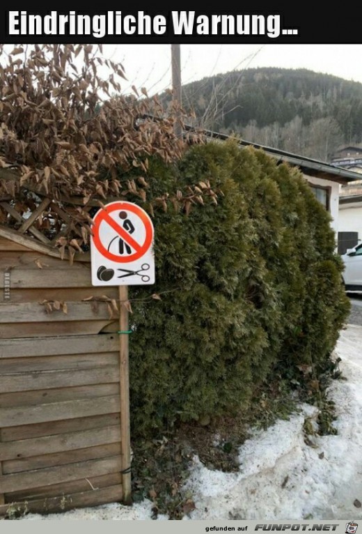 Eindringliche Warnung...... Eindringliche Warnung......