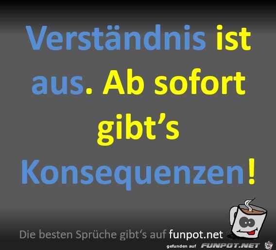 Verständnis ist aus Verständnis ist aus
