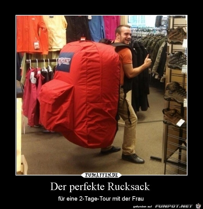 Der perfekte Rucksack Der perfekte Rucksack