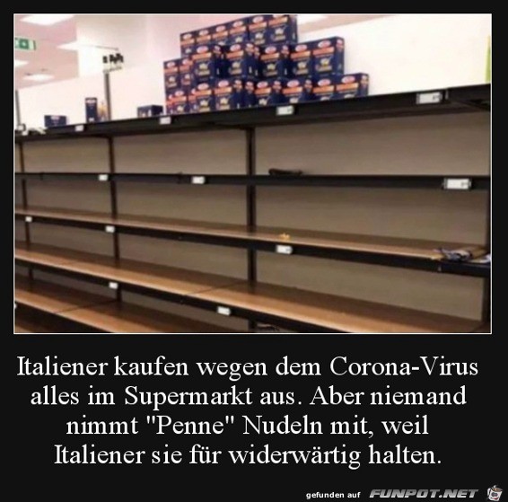 Italiener mögen Penne nicht Italiener mögen Penne nicht