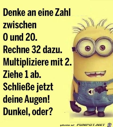 Denke an eine Zahl