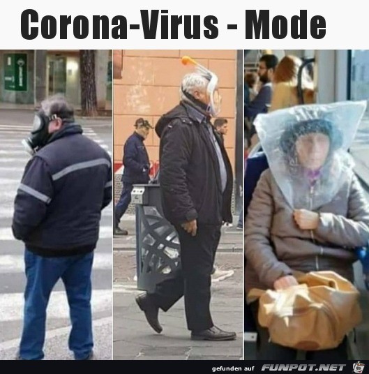Lustige Corona-Virus-Mode