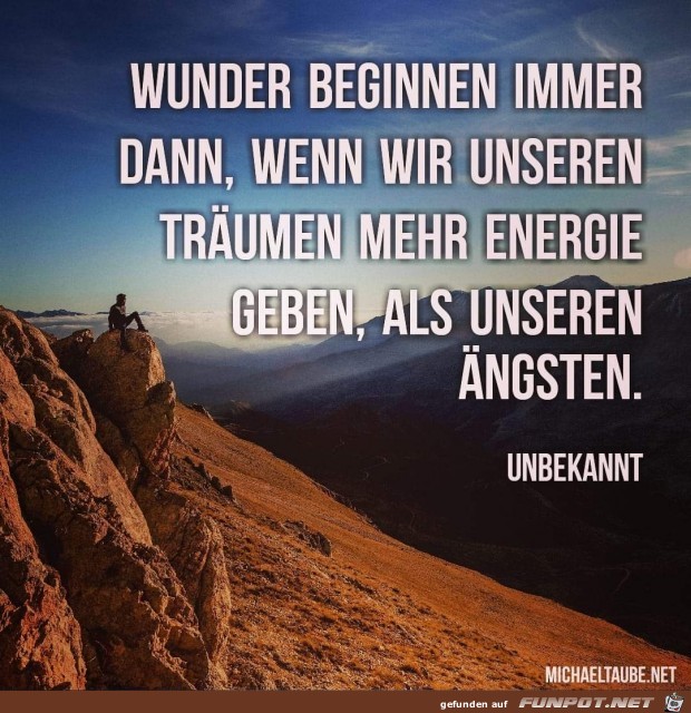 Wunder beginnen immer