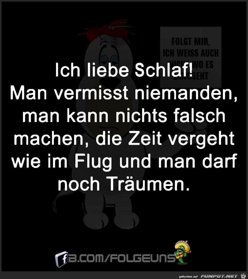 Ich liebe Schlaf Ich liebe Schlaf