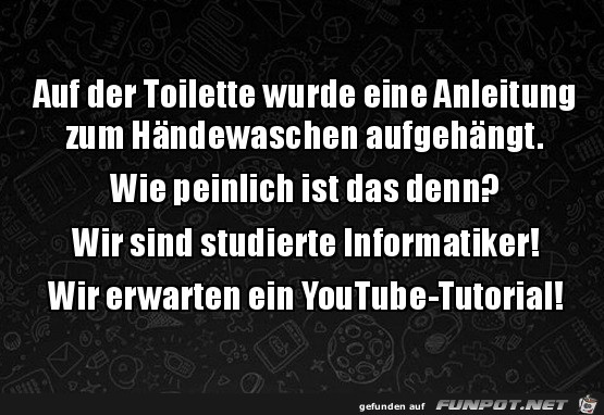 Wir erwarten dafür ein Youtube-Video Wir erwarten dafür ein Youtube-Video