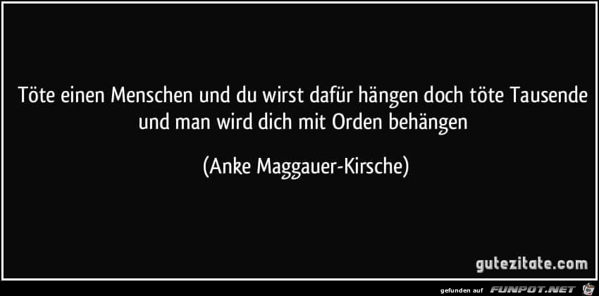 toete einen Menschen toete einen Menschen