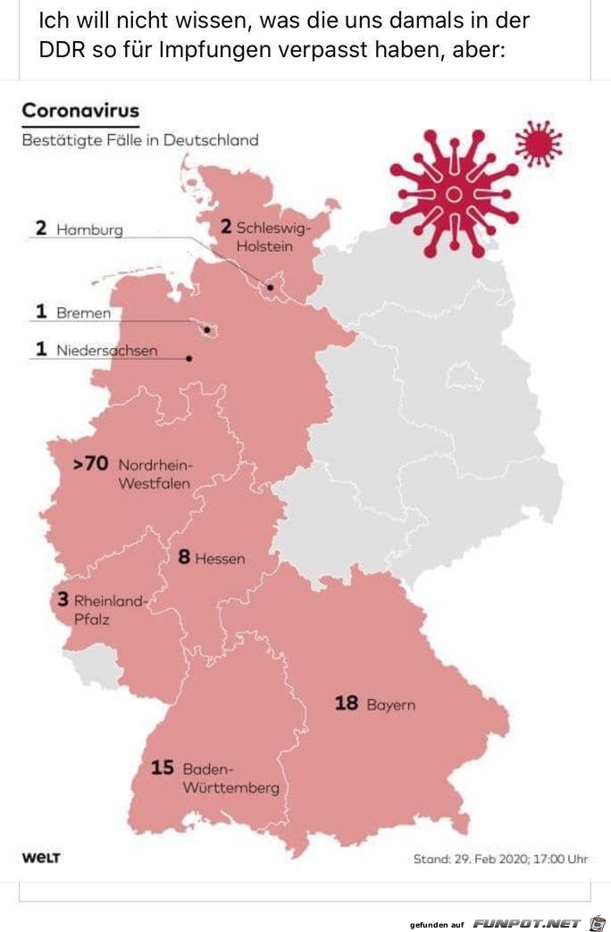 Bestätigte Fälle vom Corona-Virus Bestätigte Fälle vom Corona-Virus