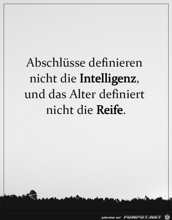 Abschlüsse definieren nicht die Intelligenz Abschlüsse definieren nicht die Intelligenz