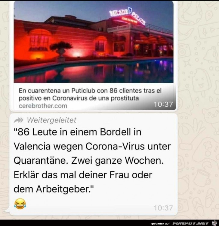 Bordell wegen Corona-Verdacht unter Quarantne