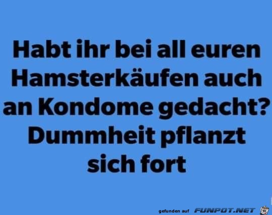 Habt ihr auch an Kondome gedacht? Habt ihr auch an Kondome gedacht?
