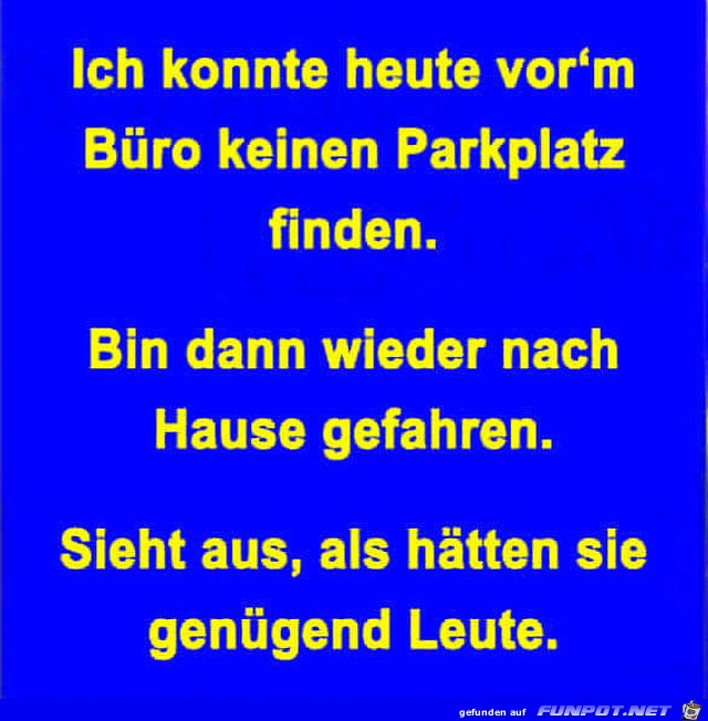 Voller Parkplatz Voller Parkplatz