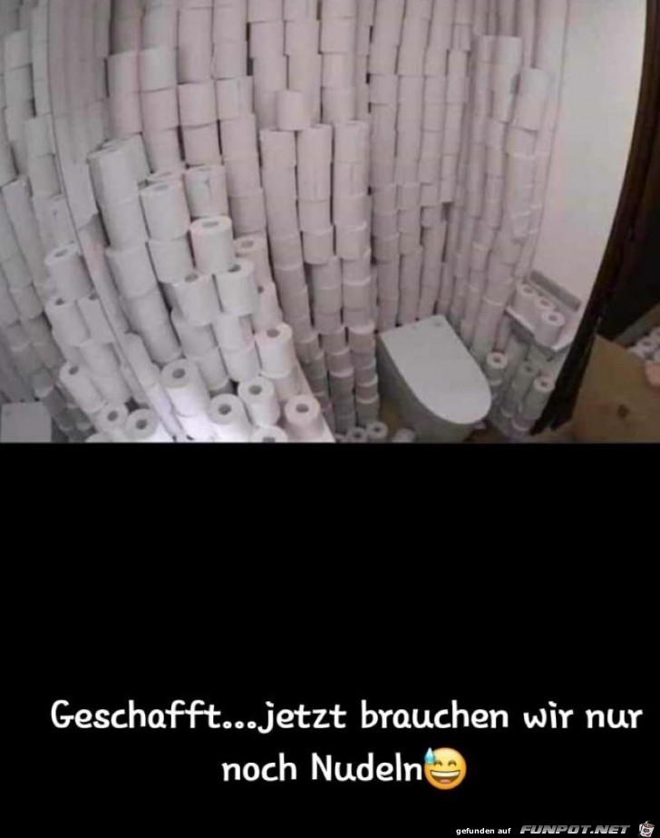 Jetzt brauchen wir nur noch Nudeln Jetzt brauchen wir nur noch Nudeln