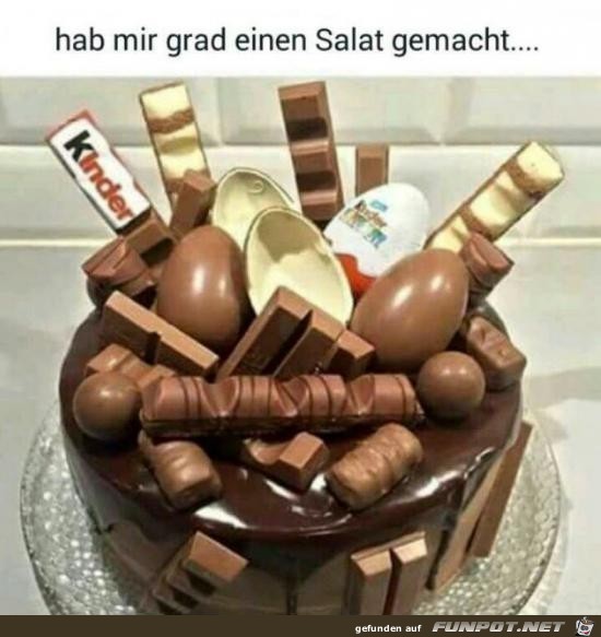 hab mir grad einen Salat gemacht