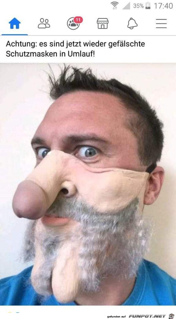 gefälschte Maske gefälschte Maske