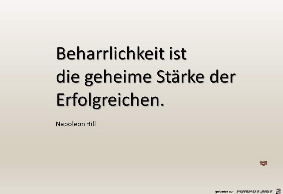 beharrlichkeit ist