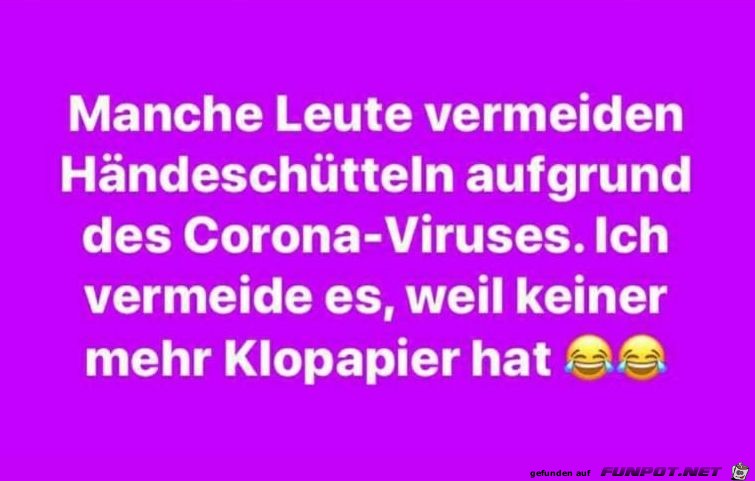 Kein Klopapier