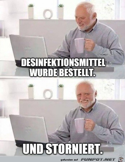 Desinfektionsmittel sind weg Desinfektionsmittel sind weg