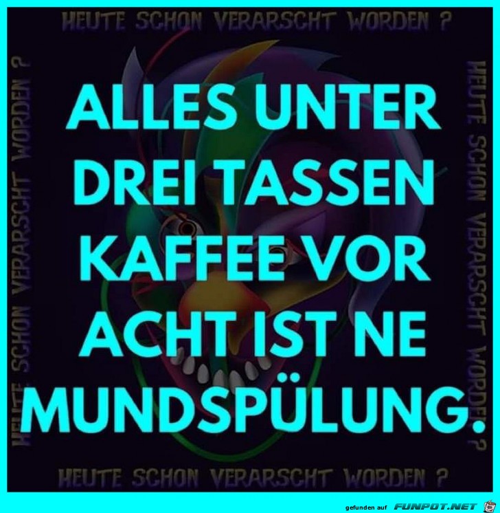 Zu wenig Kaffee