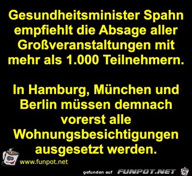 Großveranstaltungen absagen Großveranstaltungen absagen