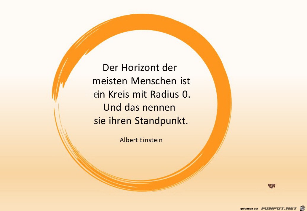 der Horizont der meisten Menschen