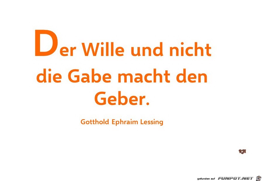 der Wille und nicht die gabe