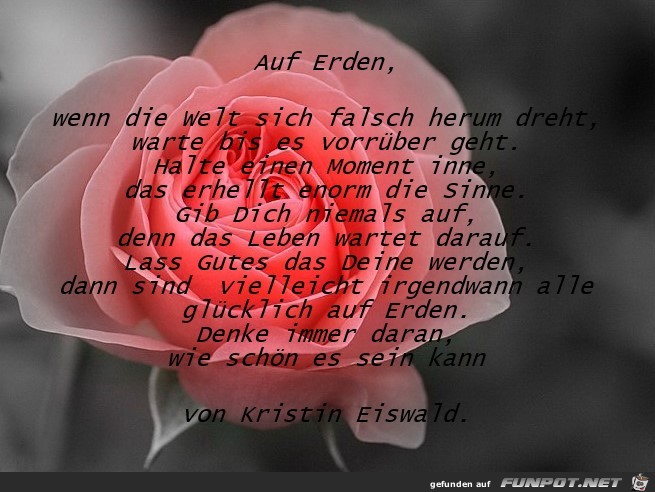 Wenn die Welt sich falsch herum dreht Wenn die Welt sich falsch herum dreht