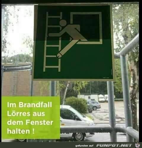 Im Brandfall ist folgendes zu tun Im Brandfall ist folgendes zu tun