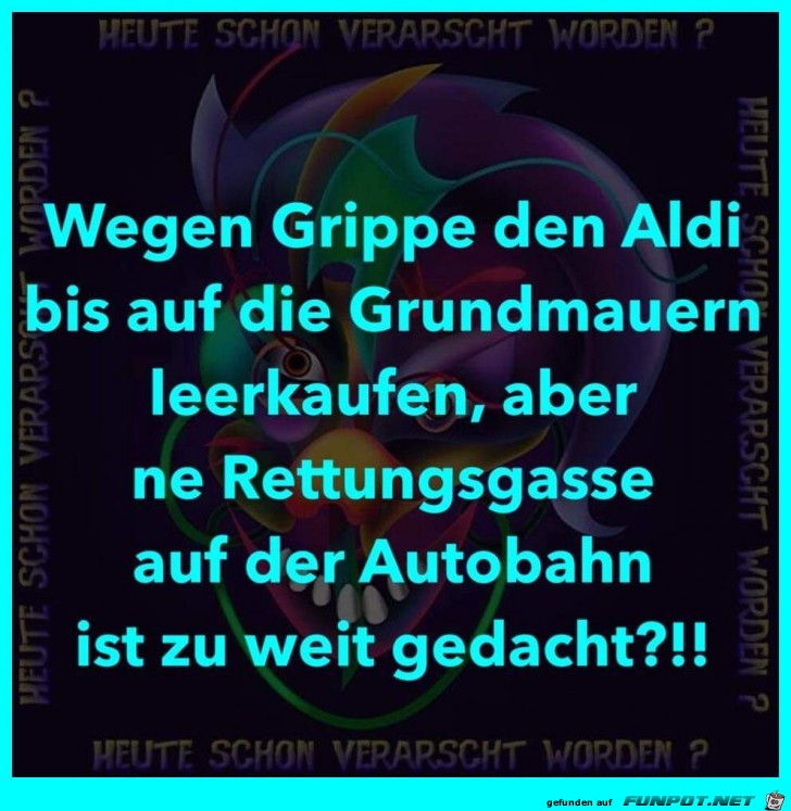 Aldi leergekauft