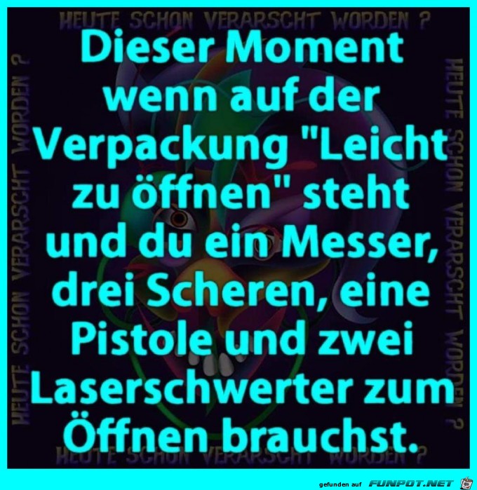 Verpackung ist schwer zu öffnen Verpackung ist schwer zu öffnen