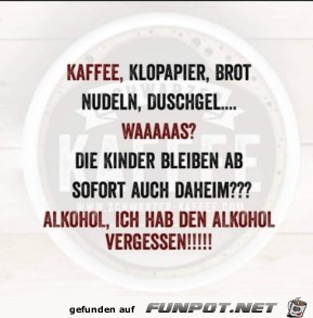 Alkohol vergessen Alkohol vergessen