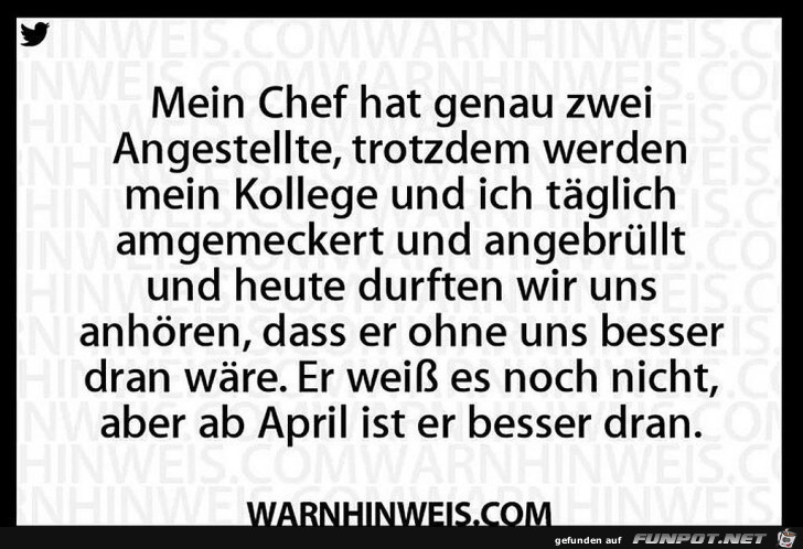 Wenn der Chef nur meckert