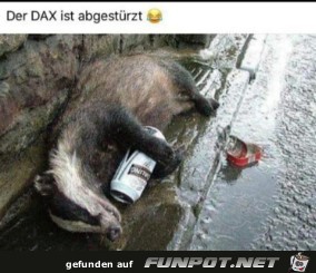 Der DAX ist abgestrzt