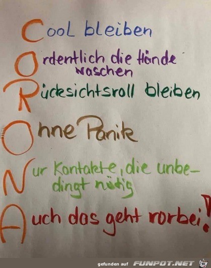 Was bedeuten die Corona-Buchstaben?