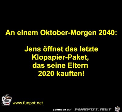 An einem Oktober-Morgen 2040