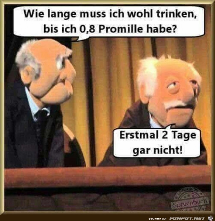 wie lange muss ich wohl trinken....