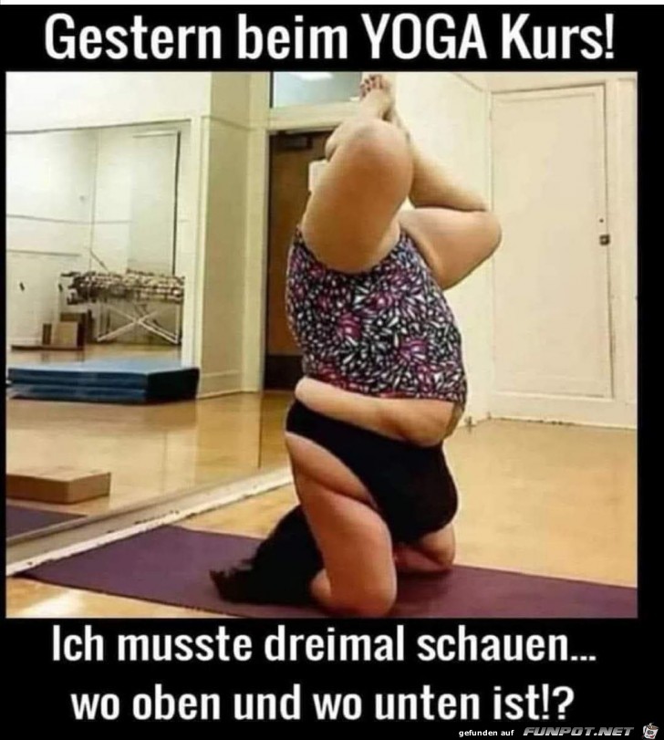 Gestern beim Yoga Kurs