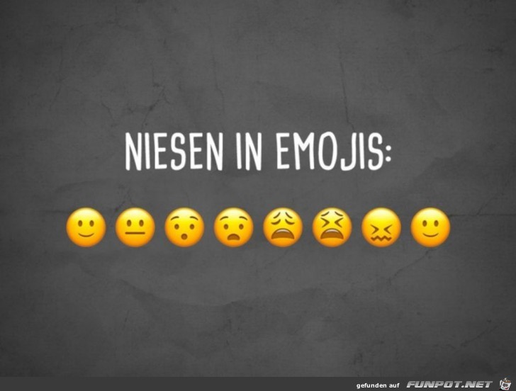 Niesen in Emojis