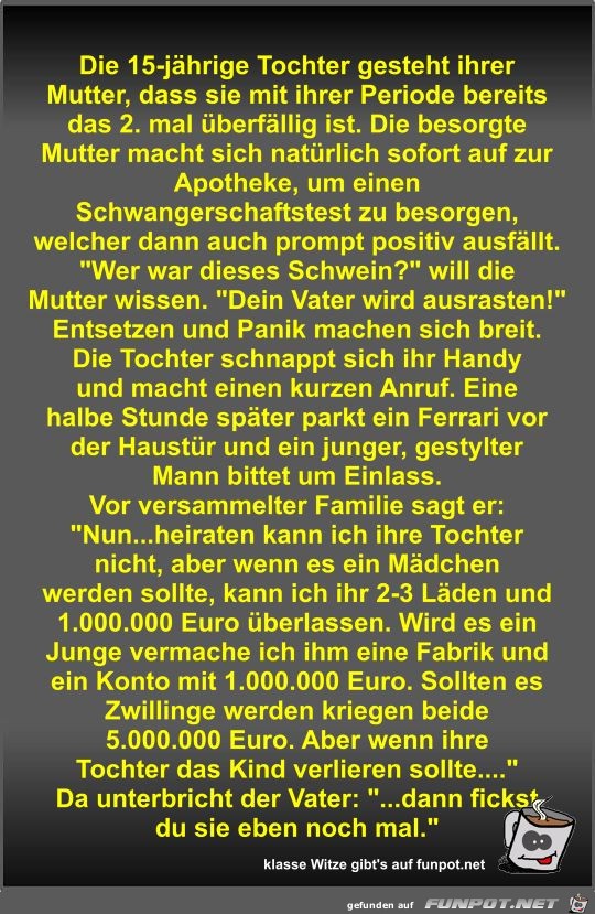 Die 15-jährige Tochter gesteht ihrer Mutter Die 15-jährige Tochter gesteht ihrer Mutter