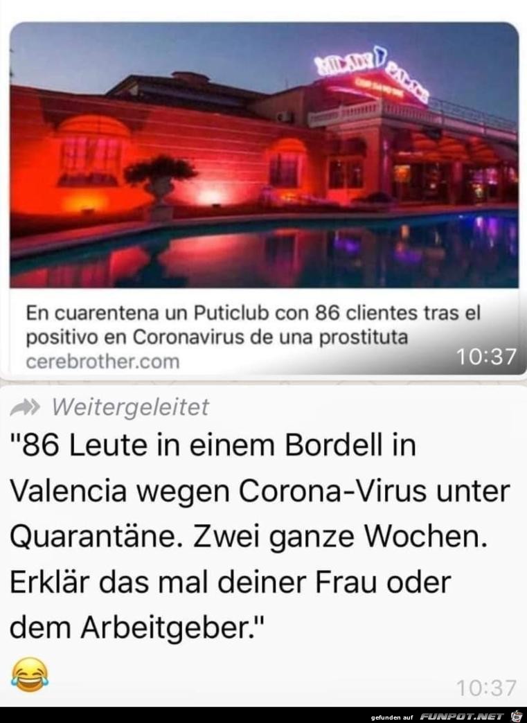 Corona-Virus im Bordell