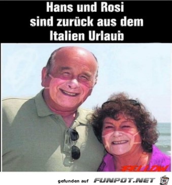 Zurck aus dem Italien Urlaub