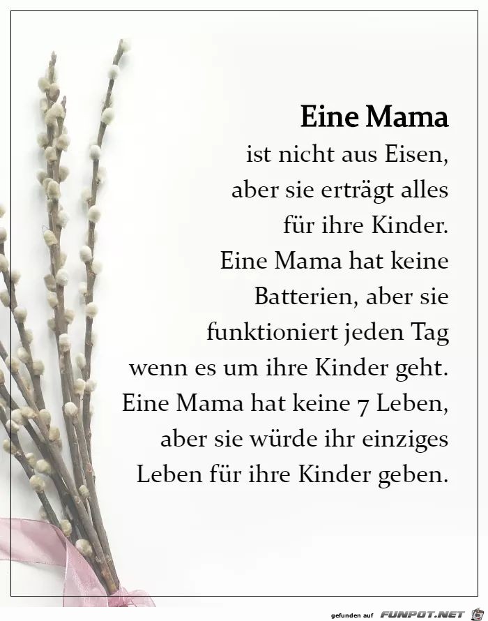 Eine Mama ist nicht aus Eisen