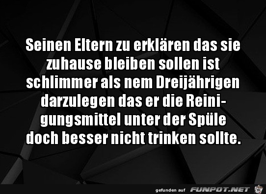 Eltern schwieriger als Kleinkinder