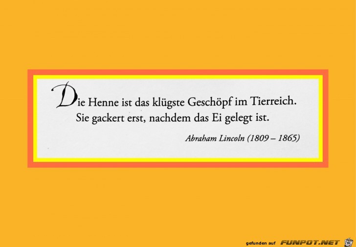 die Henne ist das kluegste geschoepf die Henne ist das kluegste geschoepf