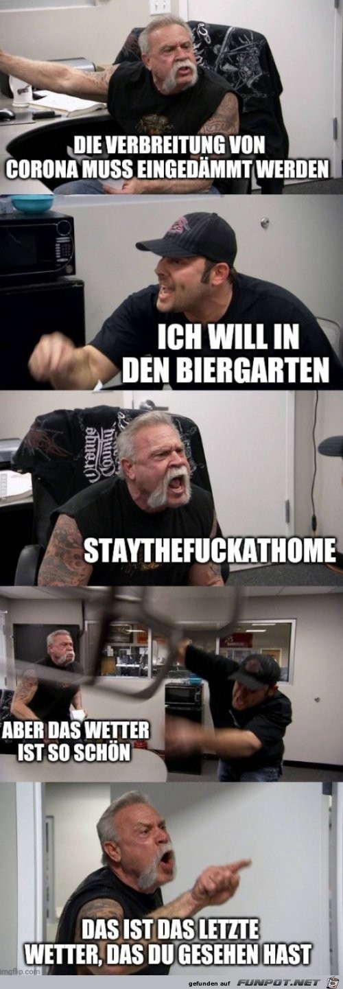 Du bleibst daheim