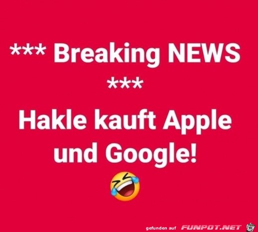 Hakle kauft Apple und Google