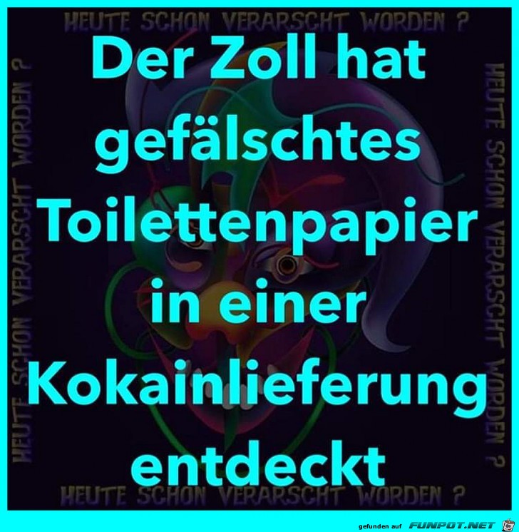 Gefälschtes Toilettenpapier Gefälschtes Toilettenpapier