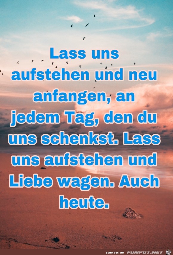 lass uns aufstehen lass uns aufstehen